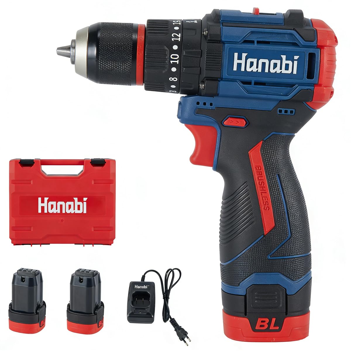 Hanabi Parafusadeira E Furadeira Motor Brushless 16V 2.Ah 2